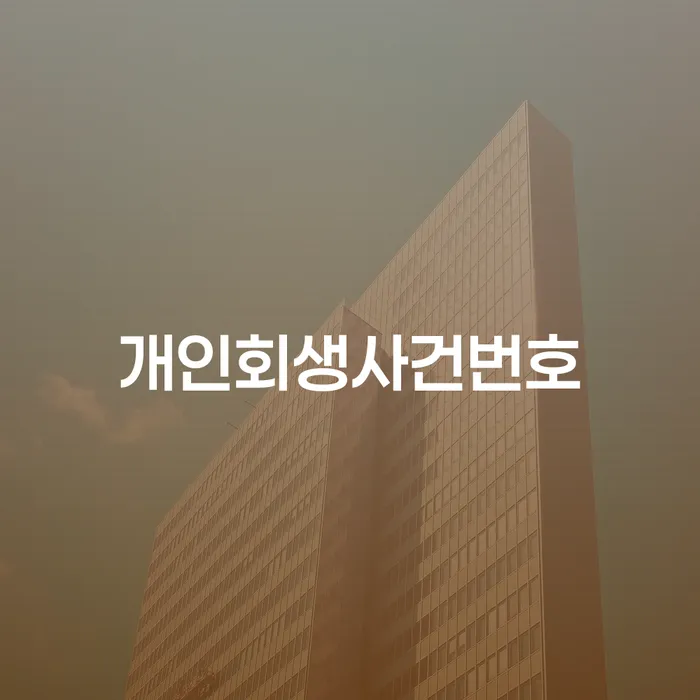 파산개인회생 개인파산 성공은