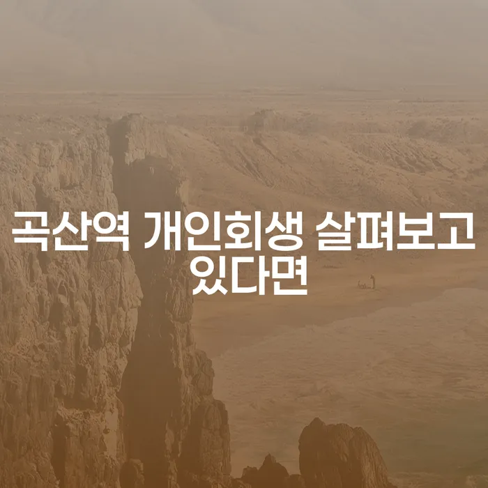 곡산역 개인회생 살펴보고 있다면