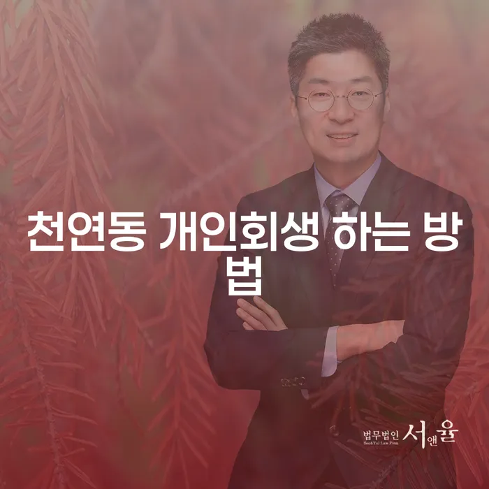 천연동에서 개인회생을 어떻게 시작할 수 있을까요?