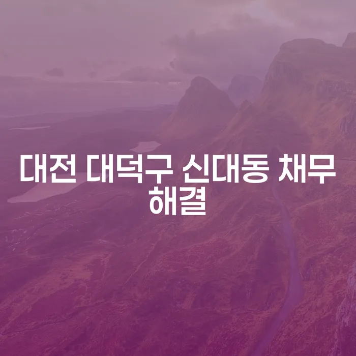 대전 대덕구 신대동 채무해결을 위한 개인회생과 개인파산: 어떻게 시작할까요?