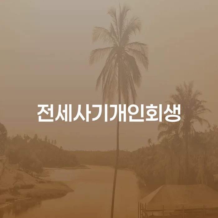 전세사기 피해로 인한 개인회생, 어떻게 대처해야 할까요?